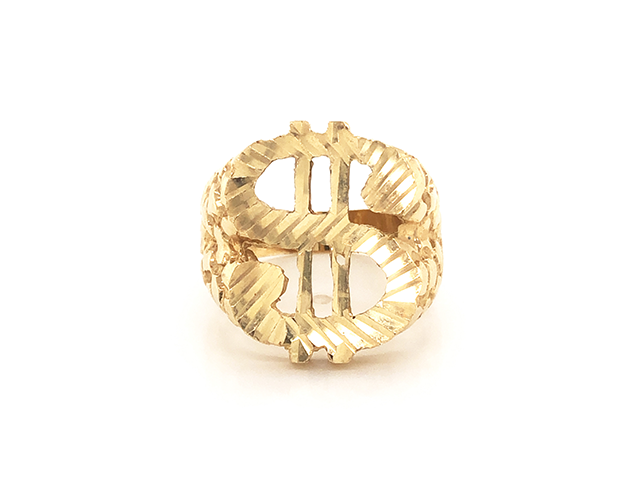 Men Structure Gold Ring